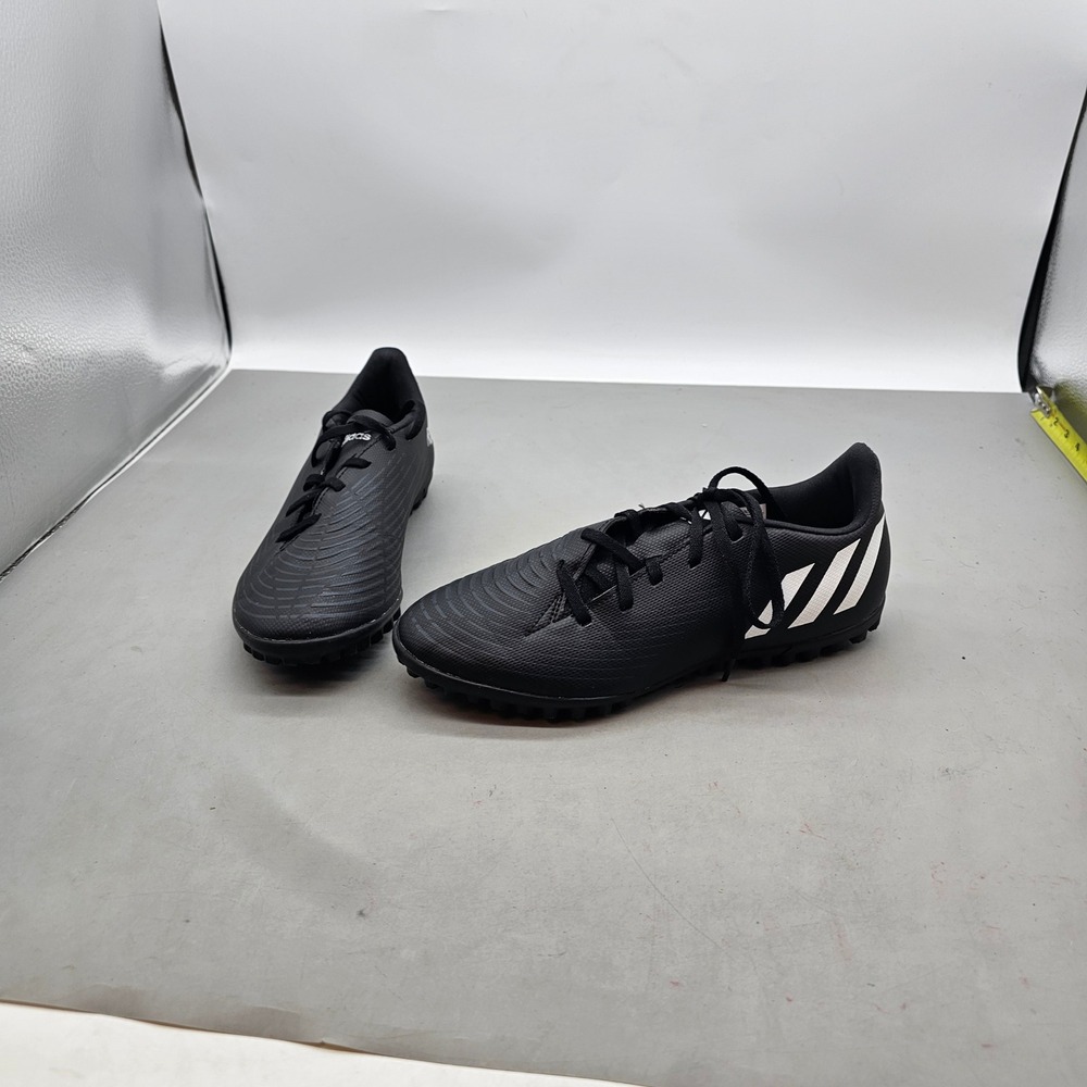 Adidas Predator Edge.4 Turf Soccer Shoes Black White GX0010 Mens 7.5‎ Cleats